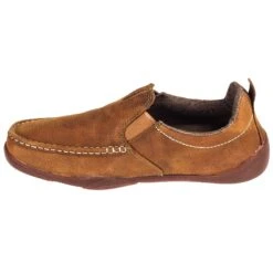 Georgia Boots: Men's Brown Leather Moc Toe G050 Cedar Falls Moisture-Wicking AMP Shoes -Boots Hub Shop georgia g050 i 01