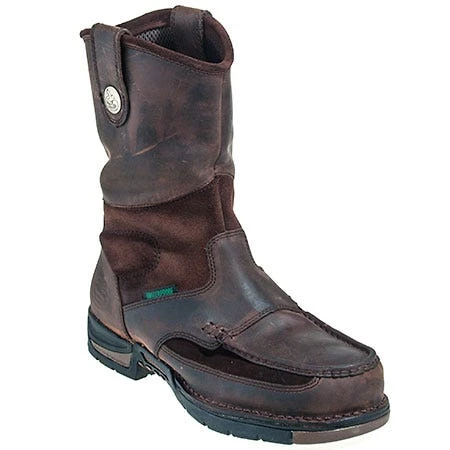 Georgia Boots: Men's Athens Brown G4403 Waterproof Non Slip Wellington Work Boots 3 Georgia Boots: Men's Athens Brown G4403 Waterproof Non Slip Wellington Work Boots - Image 3