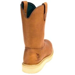 Georgia Boots: Men's G5353 Steel Toe Brown EH Wellington Chemical-Resistant Wedge Boots -Boots Hub Shop georgia g5153 b 01