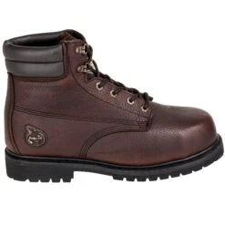 Georgia Boots: Waterproof G6174 Brown Steel Toe EH Men's 6-Inch Oiler Work Boots -Boots Hub Shop georgia g6174 o 01