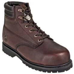 Georgia Boots: Waterproof G6174 Brown Steel Toe EH Men's 6-Inch Oiler Work Boots -Boots Hub Shop georgia g6174 p 01