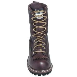 Georgia Boots: Men's Brown G7113 Waterproof Goodyear Welt Logger Boots -Boots Hub Shop georgia g7113 f 01