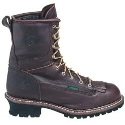 Georgia Boots: Men's Brown G7113 Waterproof Goodyear Welt Logger Boots -Boots Hub Shop georgia g7113 o 01