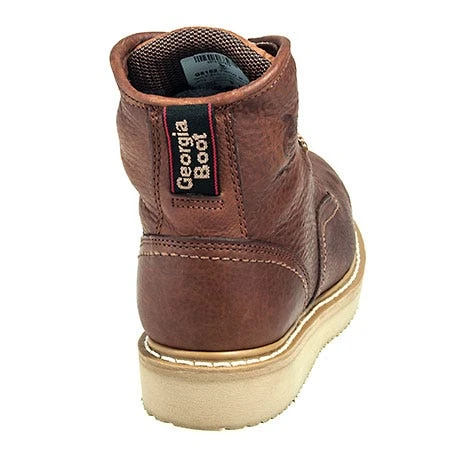 Georgia Boots: Men's G6152 Barracuda Gold Leather Wedge Work Boots 7 Georgia Boots: Men's G6152 Barracuda Gold Leather Wedge Work Boots - Image 7
