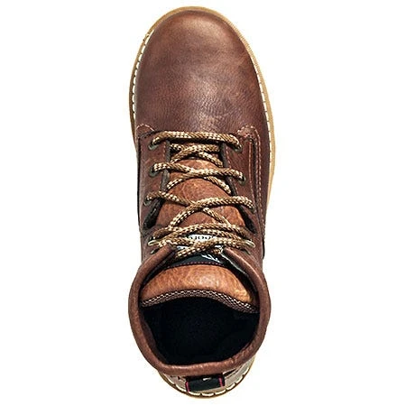 Georgia Boots: Men's G6152 Barracuda Gold Leather Wedge Work Boots 2 Georgia Boots: Men's G6152 Barracuda Gold Leather Wedge Work Boots - Image 2