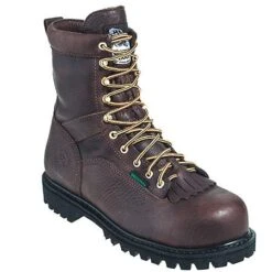 Georgia Boots: Men's G8341 Brown Steel Toe Waterproof EH Work Boots -Boots Hub Shop georgia g8341 p 01