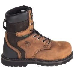 Georgia Boots: Waterproof General Toe Men's G9134 Dark Brown Brookville 8-Inch Leather Work Boots 10 Georgia Boots: Waterproof General Toe Men's G9134 Dark Brown Brookville 8-Inch Leather Work Boots -Boots Hub Shop georgia g9334 o 01 1
