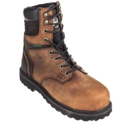 Georgia Boots: Waterproof Steel Toe EH G9334 Men's Dark Brown Brookville Work Boots -Boots Hub Shop georgia g9334 p 01