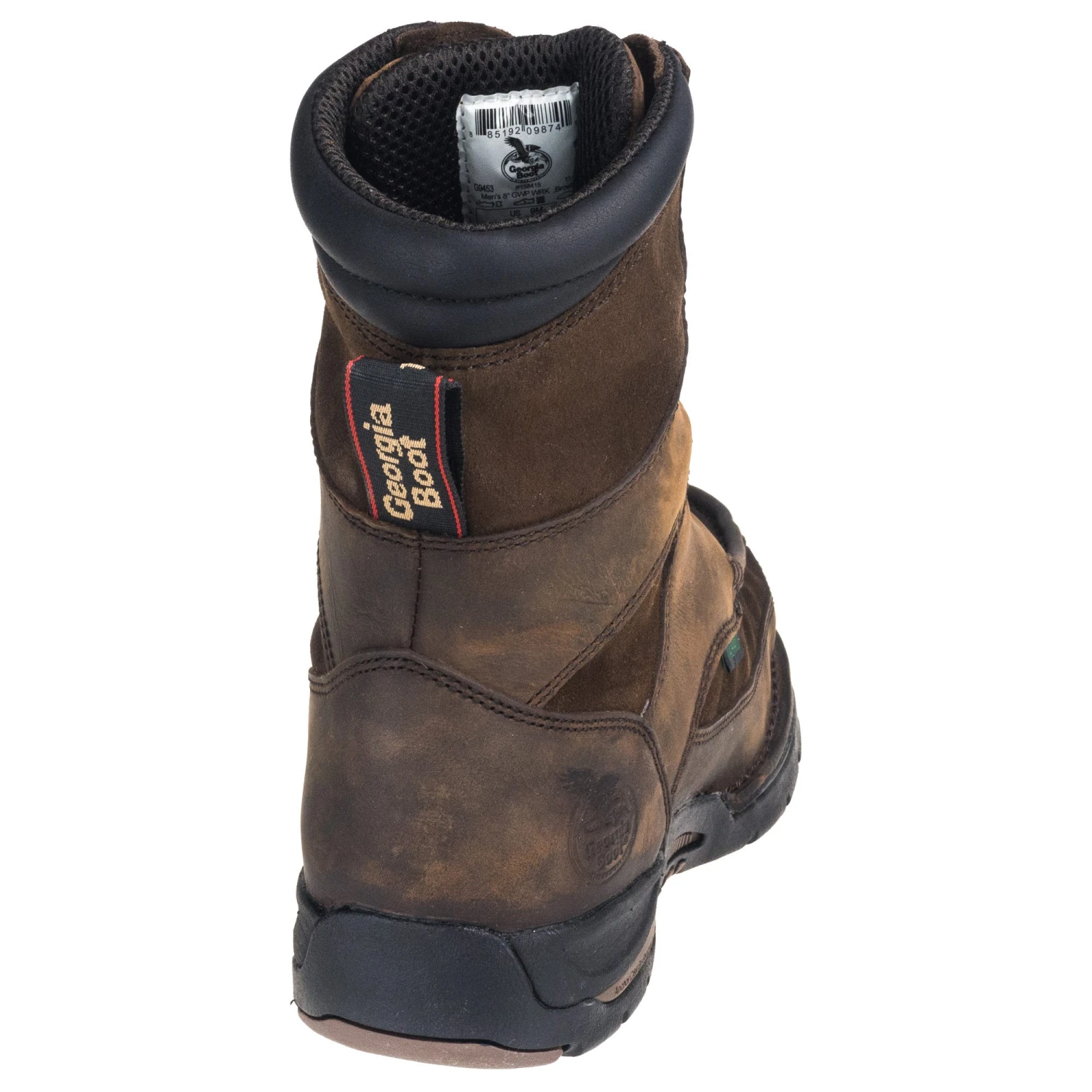Georgia Boots: Waterproof 8-Inch Men's G9453 Brown Moc-Toe Athens Work Boots 7 Georgia Boots: Waterproof 8-Inch Men's G9453 Brown Moc-Toe Athens Work Boots - Image 7