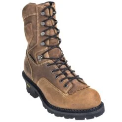 Georgia Boots: Men's Waterproof GB00096 Brown Slip-Resistant Comfort Core General Toe Logger Boots -Boots Hub Shop georgia gb00096 p 01