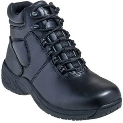 Grabbers Work Shoes: Men's G1240 Black Affixed Black Slip Resistant Work Boot -Boots Hub Shop graber g1240st p 01