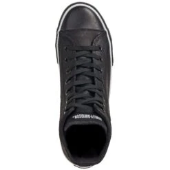 Harley Davidson Shoes: Baxter Men's Black/White D93341 High-Cut Sneakers -Boots Hub Shop harley davidson d93341 t 01