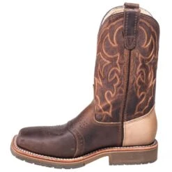 Double H Boots: Men's DH3567 Brown USA-Made Square Steel Toe EH Work Boots -Boots Hub Shop hh dh3567 i 01