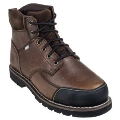 Iron Age Boots: Men's Brown IA0163 Steel Toe Internal Met Guard Work Boots -Boots Hub Shop ia0163 1
