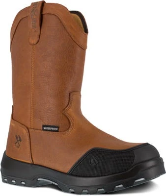 Iron Age Boots: Men's IA0190 Brown Composite Toe Immortalizer Pull On 10" Waterproof Wellington Work Boot 1 Iron Age Boots: Men's IA0190 Brown Composite Toe Immortalizer Pull On 10" Waterproof Wellington Work Boot