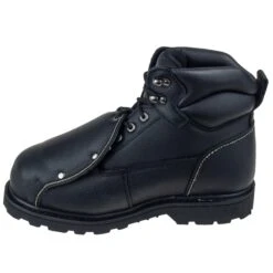 Iron Age Boots: Mens IA5016 Black Ground Breaker Met Guard Steel Toe EH Work Boots -Boots Hub Shop ia5016 4
