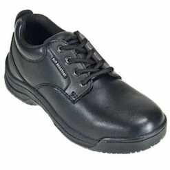 Skidbuster Shoes: Men's Black Non Slip Oxford Work Shoes S5071