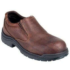 Timberland PRO Boots: Men's TiTAN Brown Oxford 53534 EH Safety Toe Work Shoes -Boots Hub Shop image 49385