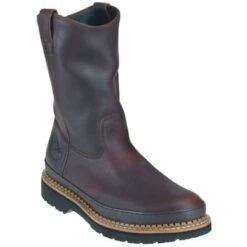 Georgia Boots: Men's G4374 Brown Soggy Giant Steel Toe Wellington Work Boots -Boots Hub Shop image 49745