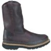 Georgia Boots: Men's G4374 Brown Soggy Giant Steel Toe Wellington Work Boots