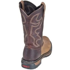 Rocky Boots: Men's Round Toe Slip-Resistant Cowboy Boots 2732 -Boots Hub Shop image 50653