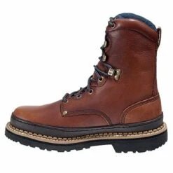 Georgia Boots: Men's Brown G8274 8 Inch Slip Resistant Work Boots 9 Georgia Boots: Men's Brown G8274 8 Inch Slip Resistant Work Boots -Boots Hub Shop image 65634