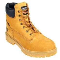Timberland PRO Boots: Men's Waterproof 65016 Wheat Nubuck 6" Steel Toe Boots -Boots Hub Shop image 68539