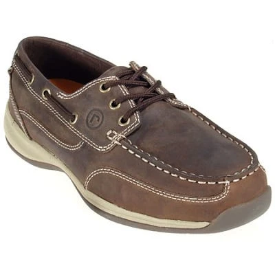 Rockport Works Shoes: Men's Steel Toe EH Leather Boat Shoes RK6736 7 Rockport Works Shoes: Men's Steel Toe EH Leather Boat Shoes RK6736 - Image 7
