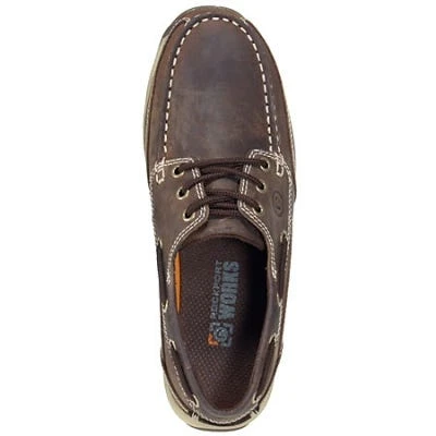 Rockport Works Shoes: Men's Steel Toe EH Leather Boat Shoes RK6736 6 Rockport Works Shoes: Men's Steel Toe EH Leather Boat Shoes RK6736 - Image 6