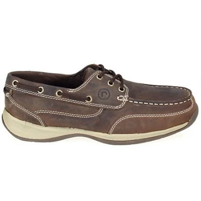 Rockport Works Shoes: Men's Steel Toe EH Leather Boat Shoes RK6736 1 Rockport Works Shoes: Men's Steel Toe EH Leather Boat Shoes RK6736