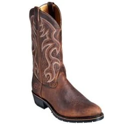 Double H Boots: Men's 2282 Brown Safety Toe USA-Made Cowboy Work Boots 13 Double H Boots: Men's 2282 Brown Safety Toe USA-Made Cowboy Work Boots -Boots Hub Shop image 80214