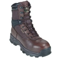 Rocky Boots: Men's Brown Steel Toe WP Insulated Rebel Work Boots 6486 -Boots Hub Shop image 84482