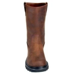Caterpillar Boots: Men's Brown Revolver Slip-On 72191 Wellington Slip-Resistant Boots -Boots Hub Shop image 85172