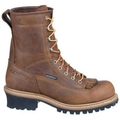 Carolina Boots: Men's Steel Toe EH CA9824 Waterproof Logger Boots