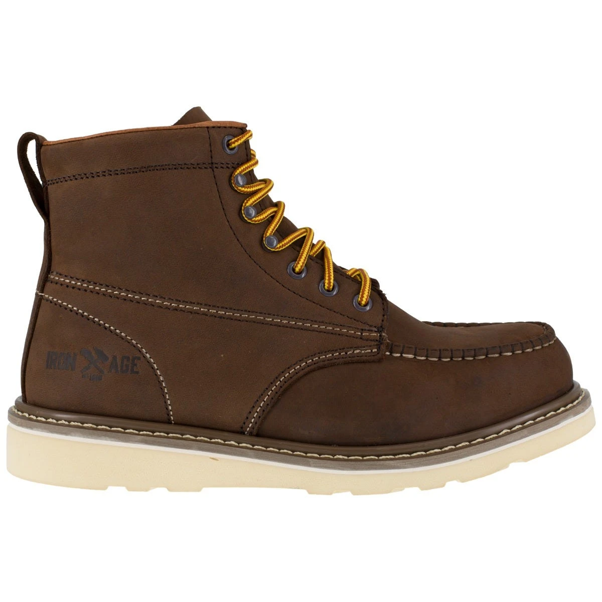 Iron Age Boot: Men's IA5061 Tan Reinforcer Steel Toe EH Wedge Boot 2 Iron Age Boot: Men's IA5061 Tan Reinforcer Steel Toe EH Wedge Boot - Image 2