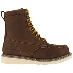 Iron Age Boot: Men's IA5081 Tan Reinforcer Steel Toe EH Wedge Boot -Boots Hub Shop iron age ia5081 reinforcer 01