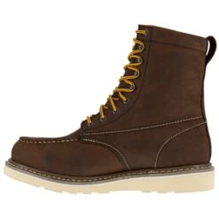Iron Age Boot: Men's IA5081 Tan Reinforcer Steel Toe EH Wedge Boot -Boots Hub Shop iron age ia5081 reinforcer 04