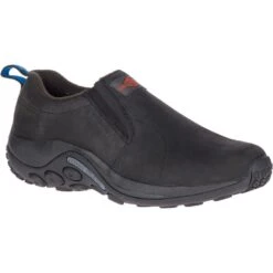 Merrell Shoes: Men's J099321 Black Jungle Moc Slip Resistant Slip On Work Shoe -Boots Hub Shop j099321