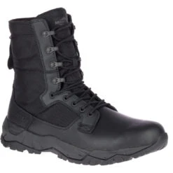 Merrell Boots: Unisex J099351 Black MQC Patrol Waterproof Tactical Work Boot -Boots Hub Shop j099351