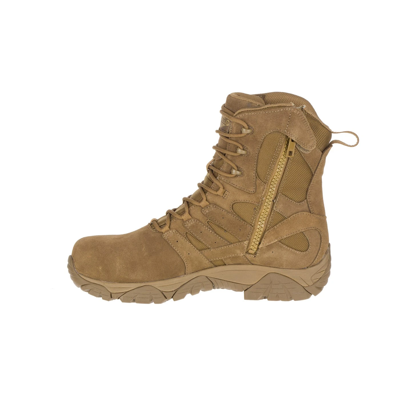 Merrell Boots: Unisex J099371 Tan Moab 2 Defense Composite Toe Side Zip Tactical Work Boot 4 Merrell Boots: Unisex J099371 Tan Moab 2 Defense Composite Toe Side Zip Tactical Work Boot - Image 4