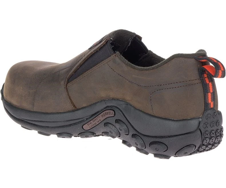 Merrell Shoes: Men's J099381 Brown Jungle Moc Composite Toe Slip Resistant SD Slip On Work Shoe 3 Merrell Shoes: Men's J099381 Brown Jungle Moc Composite Toe Slip Resistant SD Slip On Work Shoe - Image 3