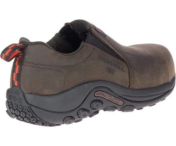 Merrell Shoes: Men's J099381 Brown Jungle Moc Composite Toe Slip Resistant SD Slip On Work Shoe 4 Merrell Shoes: Men's J099381 Brown Jungle Moc Composite Toe Slip Resistant SD Slip On Work Shoe - Image 4
