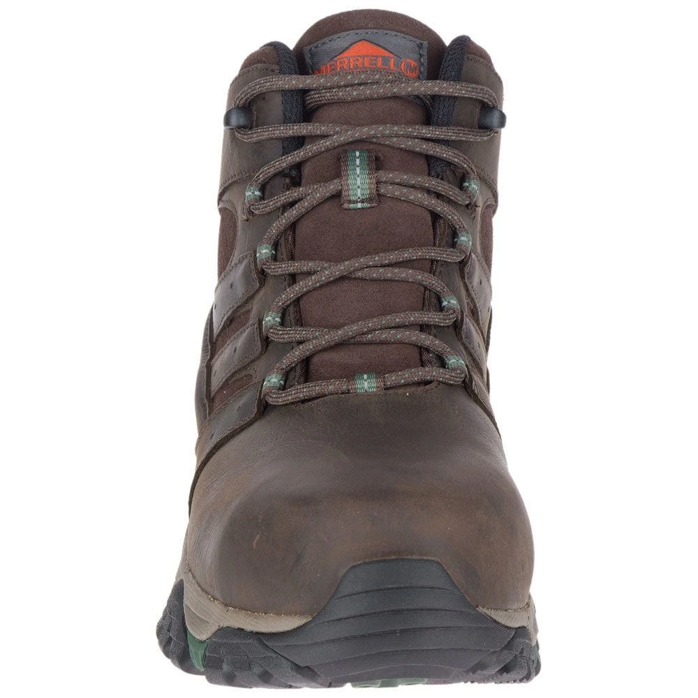 Merrell Boots: Men's J10627 Brown Moab Vertex Mid Composite Toe Waterproof Work Boot 4 Merrell Boots: Men's J10627 Brown Moab Vertex Mid Composite Toe Waterproof Work Boot - Image 4