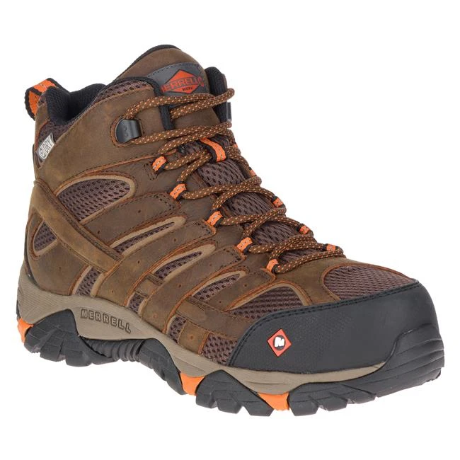Merrell Footwear: Men's J11617 Moab Vertex Mid Waterproof Composite Toe Shoes 2 Merrell Footwear: Men's J11617 Moab Vertex Mid Waterproof Composite Toe Shoes - Image 2