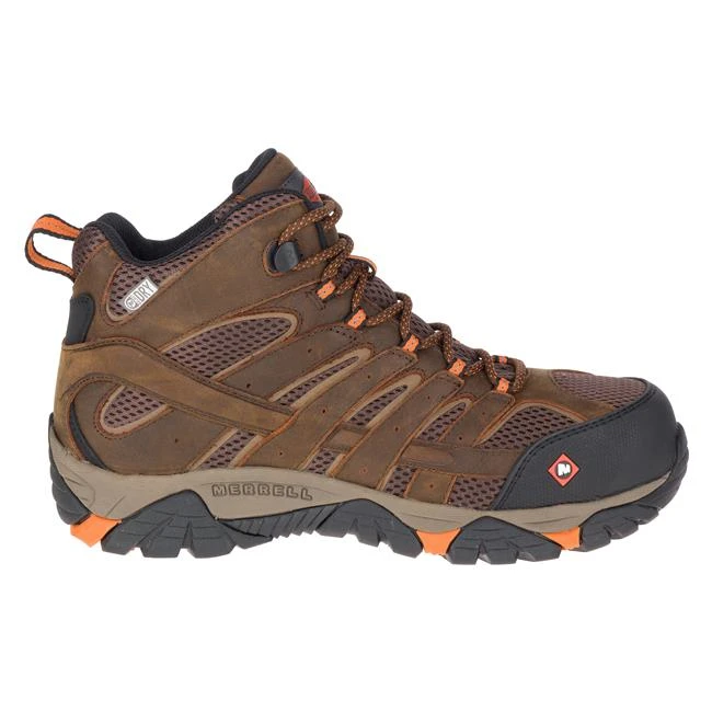 Merrell Footwear: Men's J11617 Moab Vertex Mid Waterproof Composite Toe Shoes 1 Merrell Footwear: Men's J11617 Moab Vertex Mid Waterproof Composite Toe Shoes