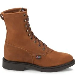 Justin Boots: Men's 760 USA Made 8 Inch EH Work Boots -Boots Hub Shop jst 004 760edit