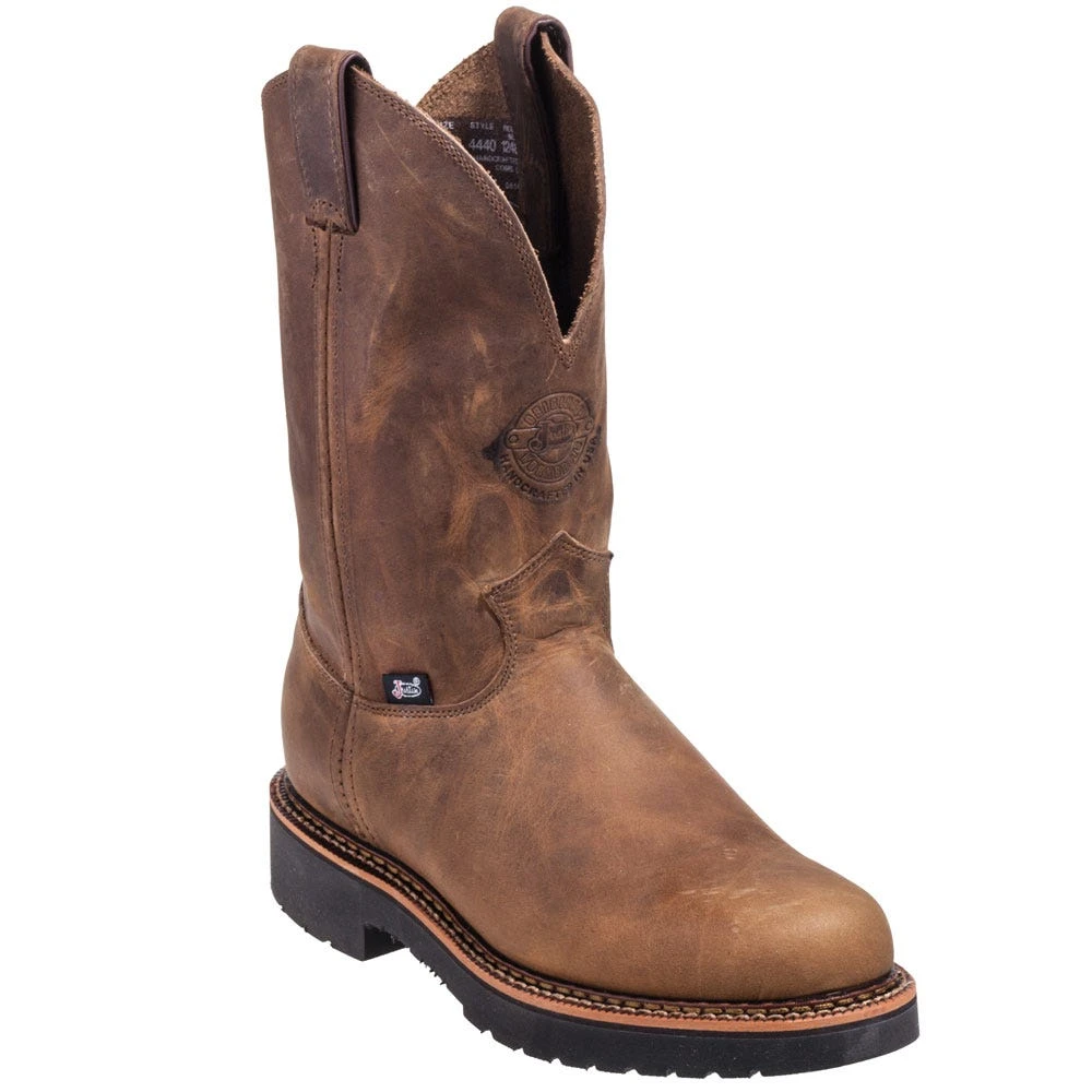 Justin Boots: Men's 4440 Gaucho Brown EH Wellington Boots 3 Justin Boots: Men's 4440 Gaucho Brown EH Wellington Boots - Image 3