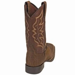 Justin Boots: Men's 7222 Dark Brown 11-Inch Chet Cowboy Boots -Boots Hub Shop justin 7222 b 01