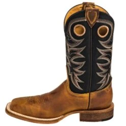 Justin Boots: BR740 Men's Brown Leather Caddo Cowboy Boots -Boots Hub Shop justin br740 i 01