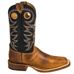 Justin Boots: BR740 Men's Brown Leather Caddo Cowboy Boots -Boots Hub Shop justin br740 o 01